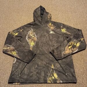 Mossy Oak Camouflage Pullover Hoodie - Gray & Olive